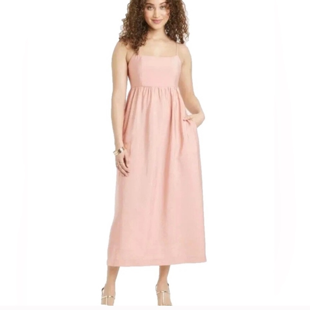 NWT A New Day Women's Midi Bow Back Dress Size: 3X Plus sized